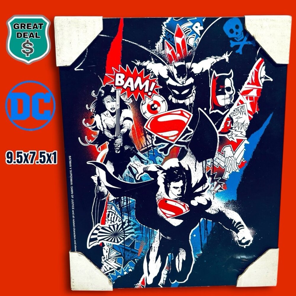 Batman v Superman: Dawn of Justice 7.5" x 9.5" Wall Plaque